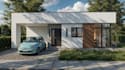 develop residential housing 3d model from site map, aerial view township render