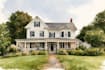 draw watercolor wedding venue, house