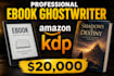 ghostwrite and proofread your KDP ebook or book