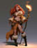 draw a 2d game character illustration