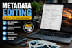 professionally edit or remove metadata for audio, video, documents and image