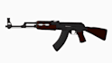 design a low poly 3d rifle with clean topology