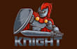 make modern knight mascot logo design