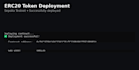 create and deploy a custom erc20 token and smart contract