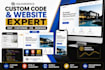 add custom CSS, HTML, javascript to your squarespace website