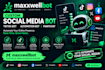build social media bot, tiktok bot, automation bot, manychat