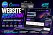 redesign your outdated canva website into a modern, mobile friendly website