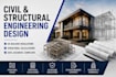 provide civil structural engineering design uk building regulations calculations