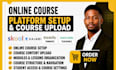 setup skool thinkific teachable online course and upload content