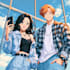 make a anime couple character art anime style