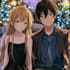 draw a anime couple character art anime