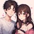 draw anime couple illustration