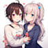 make a anime couple character art anime style