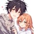 anime couple character art anime style