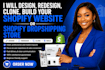clone, design, redesign, copy, shopify website or dropshipping shopify store