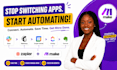 slack mailchimp google calendar clickup evernote zapier integration automation