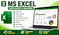 do accurate data entry, word, excel, powerpoint, typing and PDF conversion