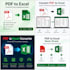 website content, data entry and pdf to excel