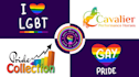 convert your logo into feminine pride rainbow theme