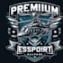 high quality vintage esport helicopter logo