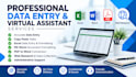 do accurate data entry , copy paste and virtual assistant tasks