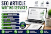 write SEO blog articles and website content