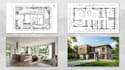 design architecture site plan, 2d floor plan, 3d rendering, 3d exterior house