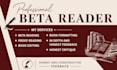 beta read your book and give honest reader feedback