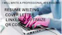 write a professional ats resume