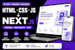 convert your HTML,CSS,javascript website to nextjs