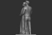 construct 3d couple statue,personalized bobblehead,watertight mesh,stl printing
