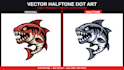 convert image to halftone dots suitable for screen printing