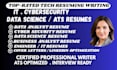 edit IT, cybersecurity, data science, tech sales resume CV