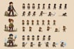 do custom pixel art characters and sprite sheets for indie, rpg and mobile games