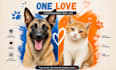 create a custom vector memorial portrait of your pet