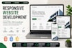 create a responsive website using HTML CSS and javascript