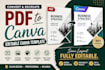 convert PDF to editable canva template with same layout