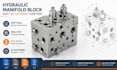 design hydraulic manifold block cad, cnc machining and step technical files