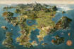 illustrate medieval fantasy and sci fi maps