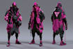 cyberpunk hacker character art
