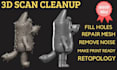 edit stl file remodel 3d stl scan cleanup optimize 3d model blender mesh repair