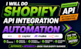 do shopify API integration automation with zapier make n8n