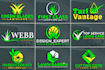 do gardening landscape and lawn care logo design