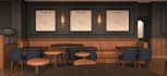 create a 3d model render of spaces