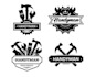 do modern professional repair, tradesman logo design