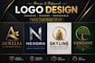 do minimalist logo design and brand identify