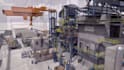 create 3d steel plant animation, rolling mill industrial process explainer video