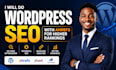 do wordpress SEO optimization with ahrefs audit and backlink analysis