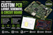 design custom pcb layout, schematic, and circuit board