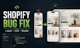 fix shopify bugs, liquid, CSS, and mobile issues